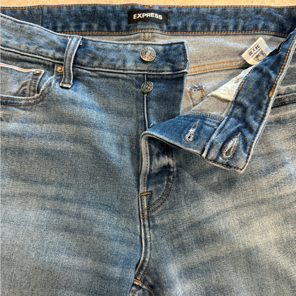 Slim Dark Wash Hyper Stretch Jeans 34 x 30